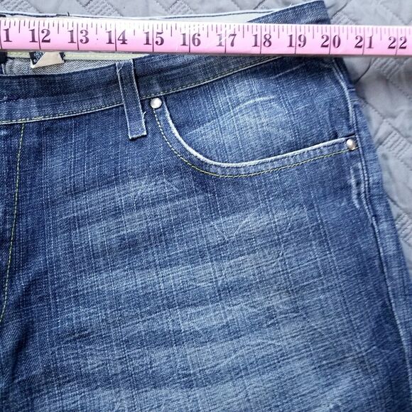 Inc International Concepts Jeans Mens 40x32 Blue Straight Fit Dark Wash Denim - Picture 3 of 11